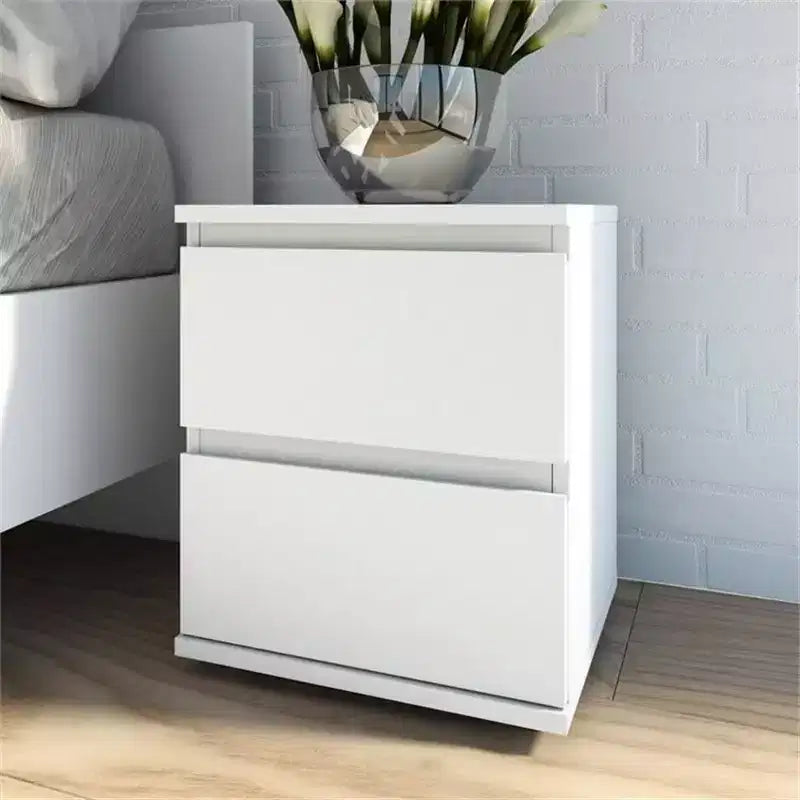 Comodino a 2 cassetti