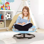 Sedia Girevole Sensoriale per Bambini con Base Metallica Antiscivolo per Bambini Autistici Interno Esterno Blu/Rosso Petalo