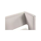 Sgabello da bancone in velluto crema, set da 2