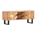 Set Lounge da Giardino 5 Pezzi in Legno di Acacia - Versatile Arredo da Esterno con Cuscini Bianco Crema per Patio, Terrazza o Giardino