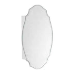 Mobiletto specchiera 20 in. L x 30 in. H a superficie con montaggio a incasso, senza cornice, a specchio irregolare ad arco, con bordo smussato, novità/specialità