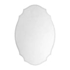 Mobiletto specchiera 20 in. L x 30 in. H a superficie con montaggio a incasso, senza cornice, a specchio irregolare ad arco, con bordo smussato, novità/specialità