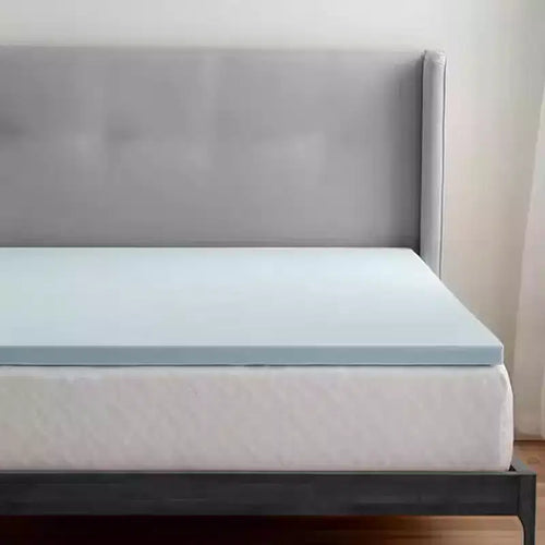 Delara 2 Inch Gel Infused Memory Foam Mattress Topper, Certipur-US Certified, Ventilated Design for Better Airflow