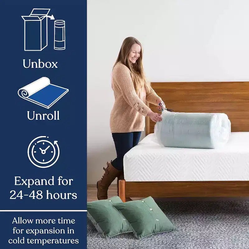 Topper Materasso 5 cm in Memory Foam con Gel Rinfrescante, Certificato CertiPUR-US, Design Ventilato per una Migliore Circolazione dell'Aria