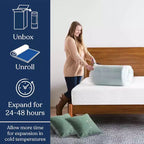 Topper Materasso 5 cm in Memory Foam con Gel Rinfrescante, Certificato CertiPUR-US, Design Ventilato per una Migliore Circolazione dell'Aria