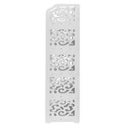 Scarpiera autoportante a 5 livelli in PVC (cloruro di polivinile) bianco, larghezza 42 cm