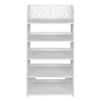 Scarpiera autoportante a 5 livelli in PVC (cloruro di polivinile) bianco, larghezza 42 cm