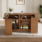 Mobile bar angolare a L, tavolo da liquori angolare a 4 ripiani con portabicchieri e ripiani, per cucina, soggiorno, pub domestico