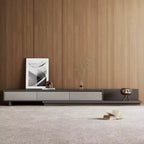 Mobile TV espandibile Mid-Century Modern 78.7, con una larghezza massima di 141.7, con 3 cassetti contenitore