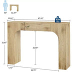 Tavolo Consolle, Tavolino Rettangolare in Legno Dietro il Divano, Tavolo d'Ingresso Industriale per Foyer e Corridoio, Tavolo d'Ingresso Stile Rustico