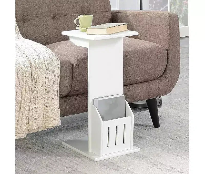 Set di due tavolini laterali Belmont versatili e impilabili, con design salvaspazio per arredamento di soggiorno, camera da letto o ufficio