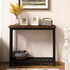 Console in Legno Andreas con Ripiano Inferiore