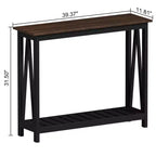 Console in Legno Andreas con Ripiano Inferiore