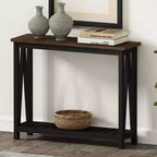 Console in Legno Andreas con Ripiano Inferiore