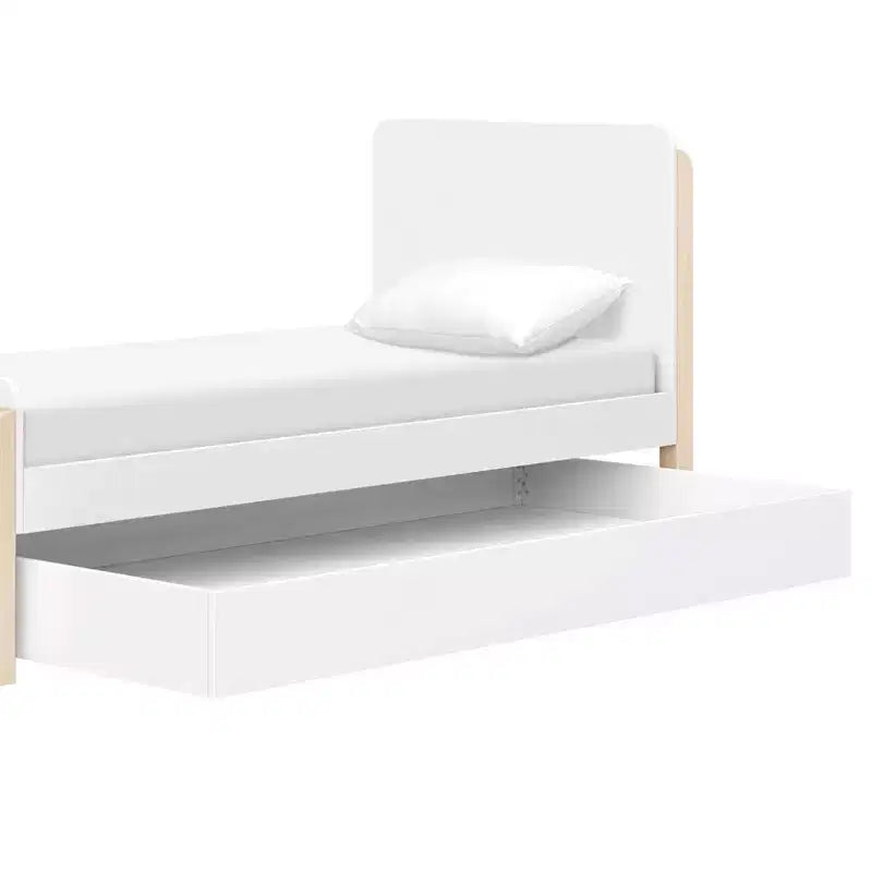 Letto singolo - Bianco e Naturale Lavato