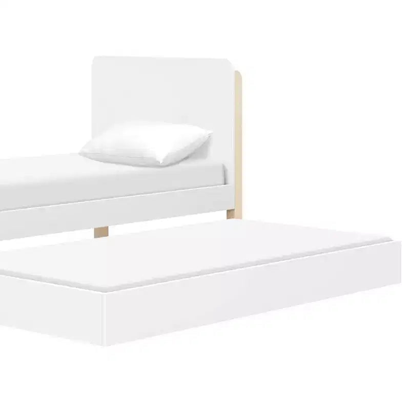 Letto singolo - Bianco e Naturale Lavato