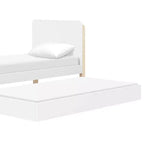 Letto singolo - Bianco e Naturale Lavato