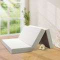 Dyonery Tri Folding Mattress 6 Inch Memory Foam Trifold Mattress Foldable Washable Cover&Non-Slip Bottom&Storage Bag for Space-Saving Guest Bed,Pet